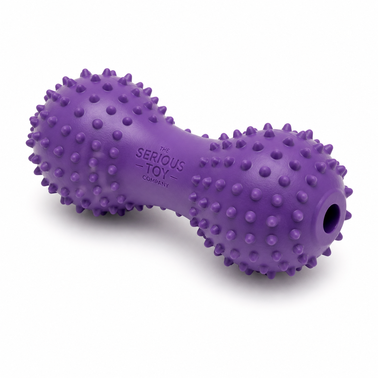 Spiked Rubber Dog Chew Toy Dumbbell – Dental Cleaning & Heavy Duty Chew Toy | The Serious Toy Company - Image 4