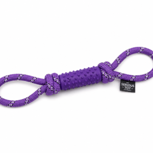 Interactive Rope Tug Dog Toy with Rubber Grip – Durable Chew & Training Toy | The Serious Toy Company