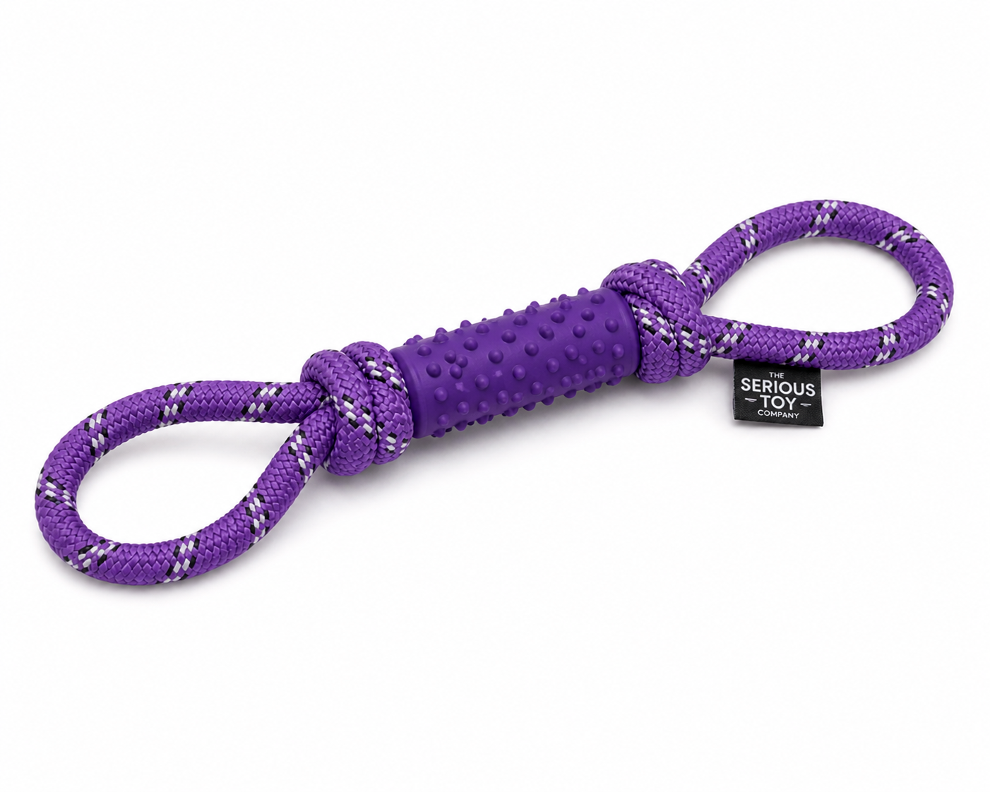 Interactive Rope Tug Dog Toy with Rubber Grip – Durable Chew & Training Toy | The Serious Toy Company - Image 4