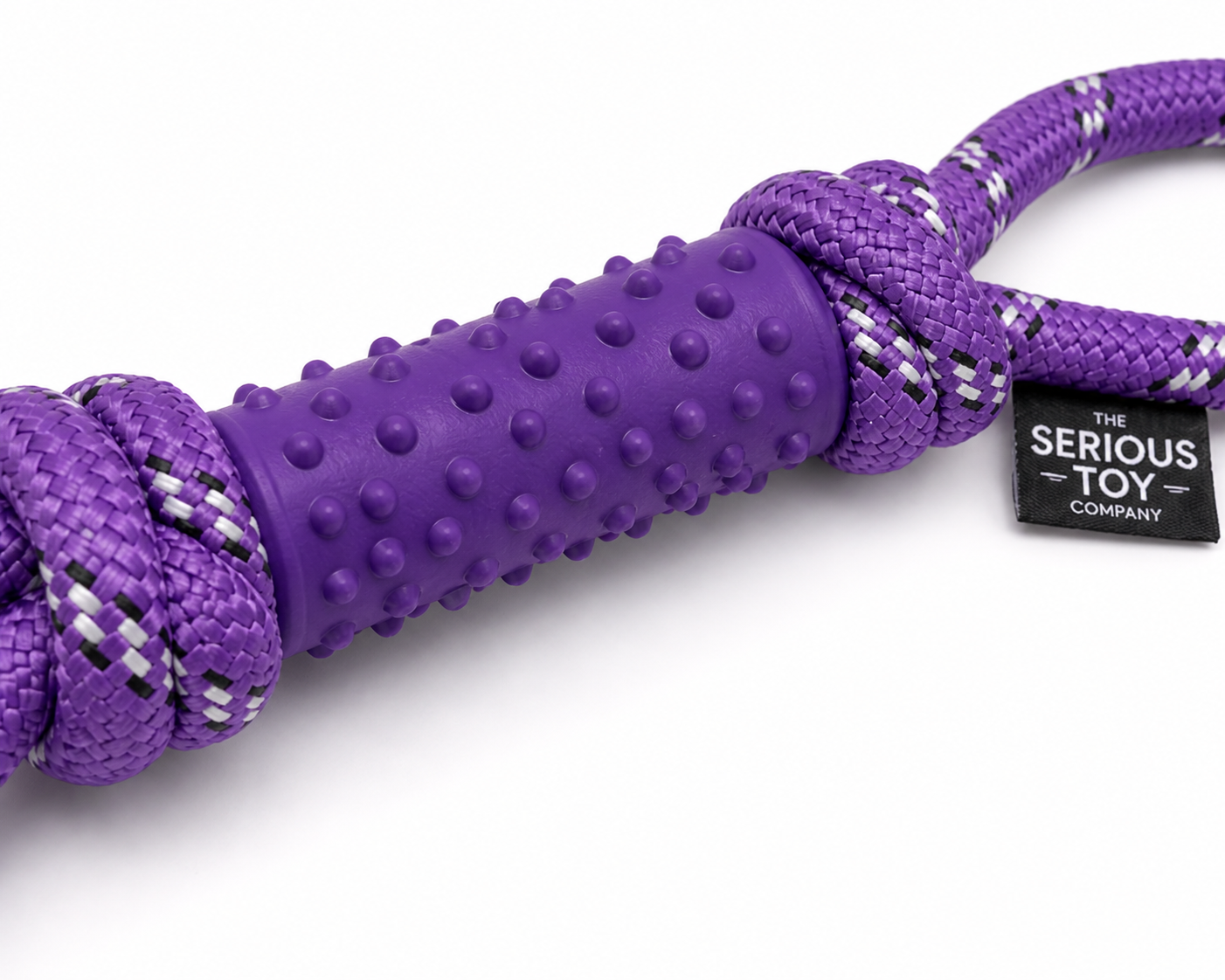 Interactive Rope Tug Dog Toy with Rubber Grip – Durable Chew & Training Toy | The Serious Toy Company - Image 3