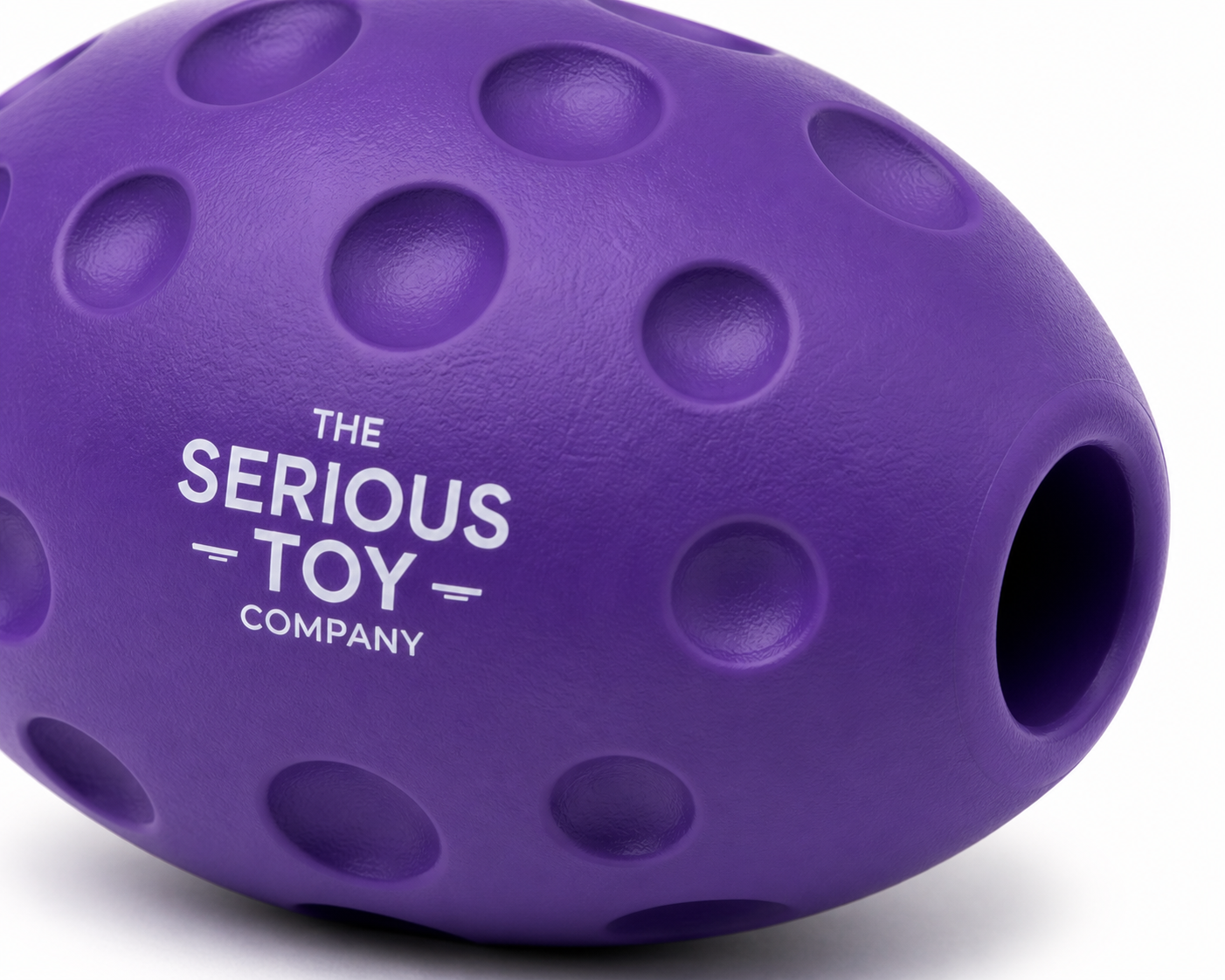 Interactive Treat Dispensing Dog Toy Ball – Durable Rubber Puzzle Feeder Toy | The Serious Toy Company - Image 3